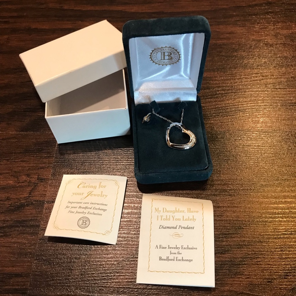 “My Precious Daughter” Heart Shaped Diamond Pendant